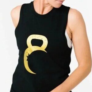 Zyia Active Black and Gold Kettle Moon Tank